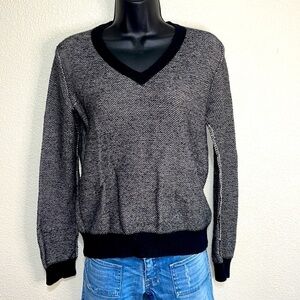 Madewell - Wallace Black White Casual Sweater